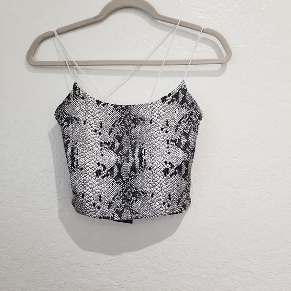 Asymetrical Crop Tank/Bralette by David Lerner - Picture 2 of 9